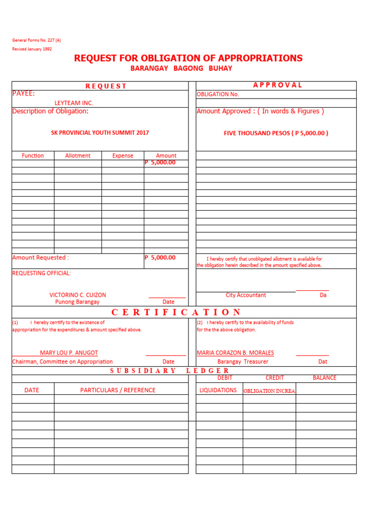 2011 Roa Hon - Brgy.officials | PDF