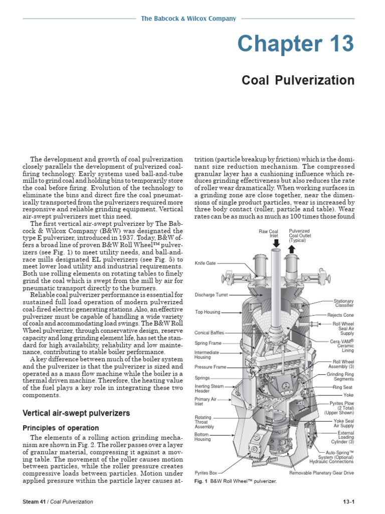 Coal Pulverization | PDF | Mill (Grinding) | Coal
