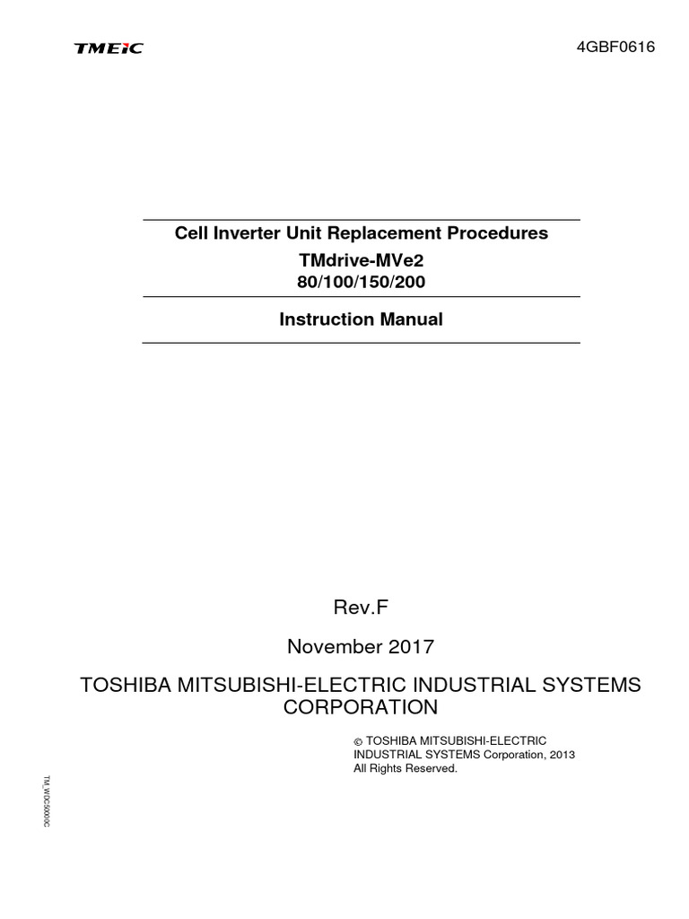 TMdrive-MVe2 Inverter Replacement Guide | PDF | Power Inverter ...