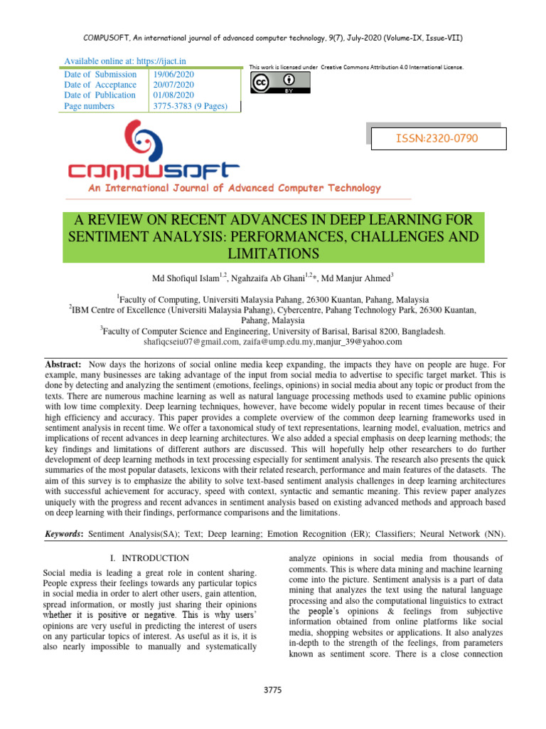 A Review On Recent Advances in Deep Learning | PDF | Deep Learning ...