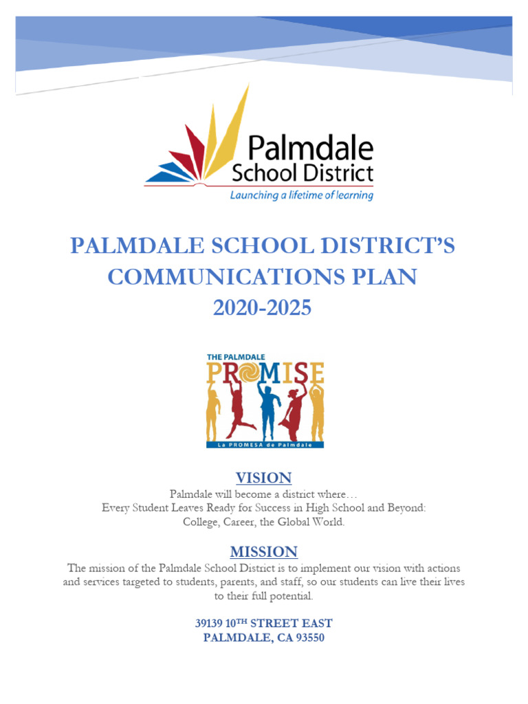 School Districts Communication Plan | PDF | Media (Communication ...