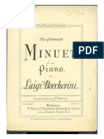 Minuet For Piano Boccehrini