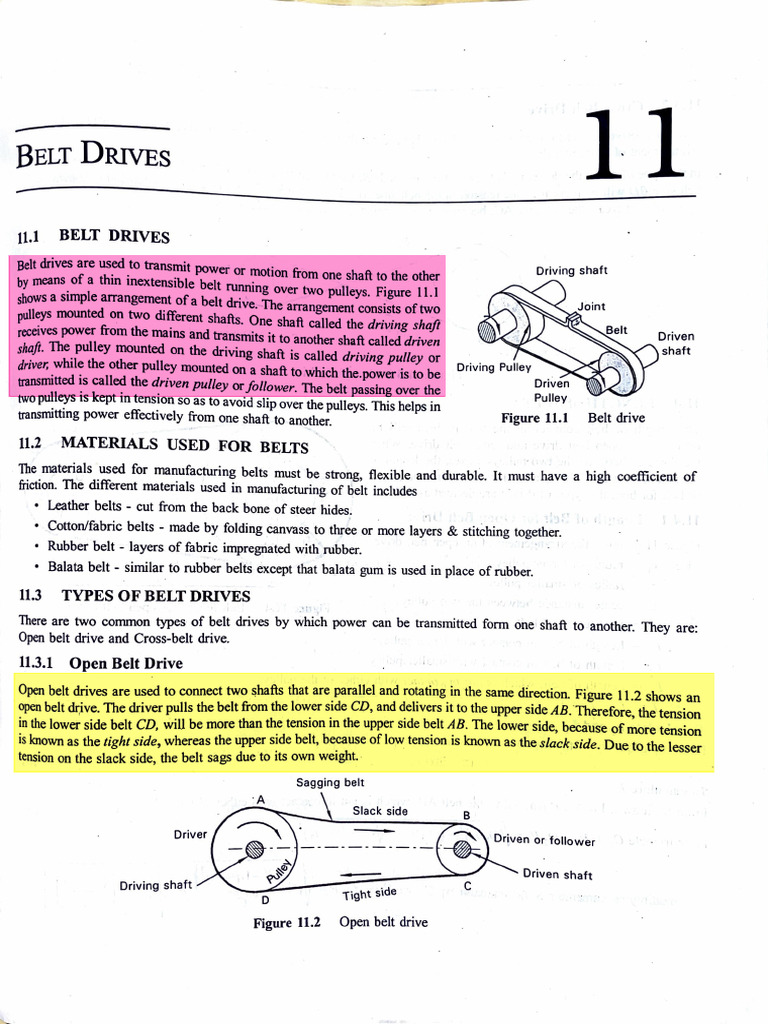 Belt & Gear Drive | PDF
