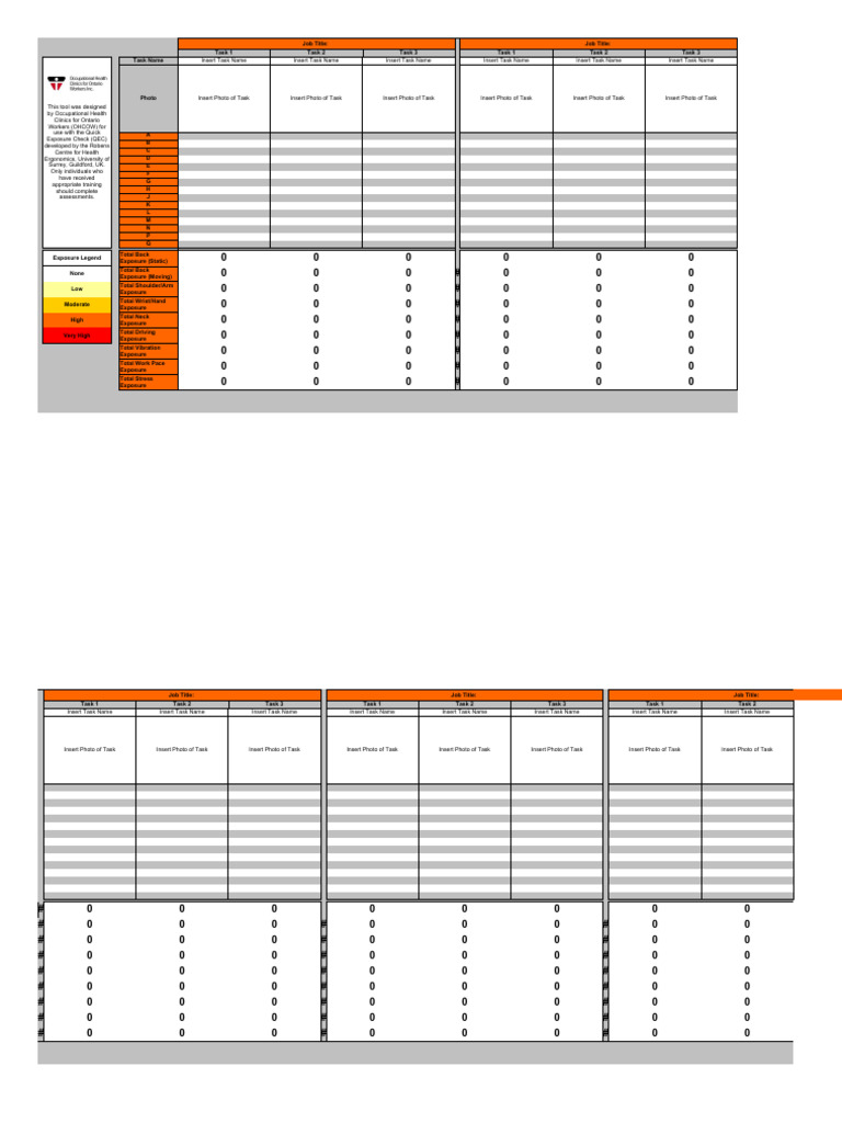 Quick Exposure Check (QEC) Tool Guide | PDF