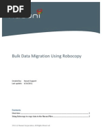 Bulk Data Migration Using Robo