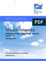 Impact Networks. Charities Working Together To Improve Outcomes