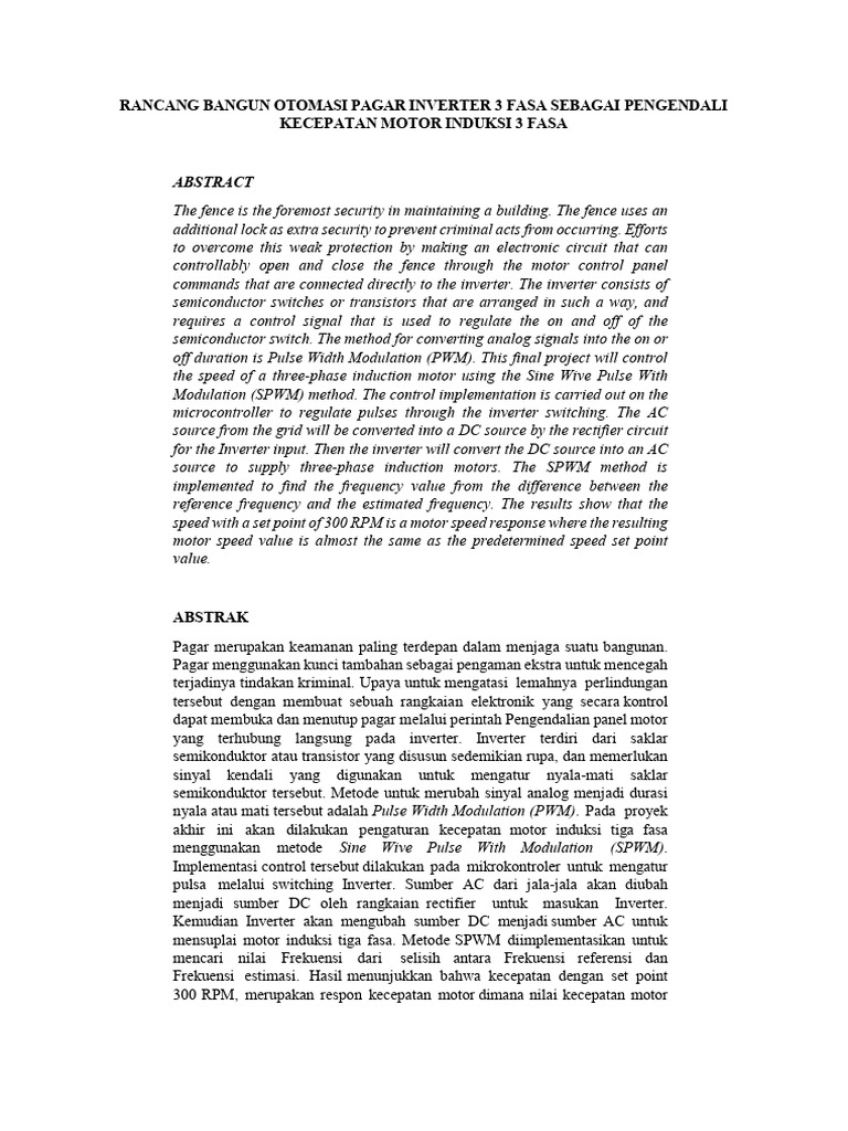 M. Rizky Ilman - RANCANG BANGUN OTOMASI PAGAR INVERTER 3 FASA SEBAGAI