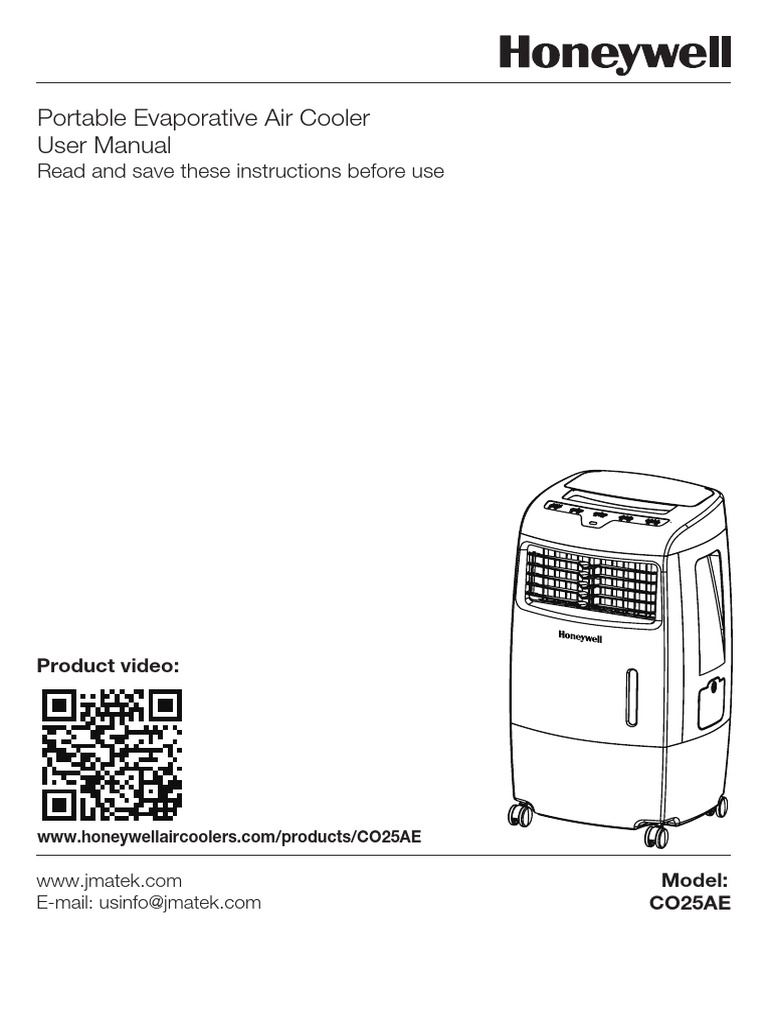 Honeywell Verdampingsluchtkoeler, 10 liter watertank, 3 snelheden