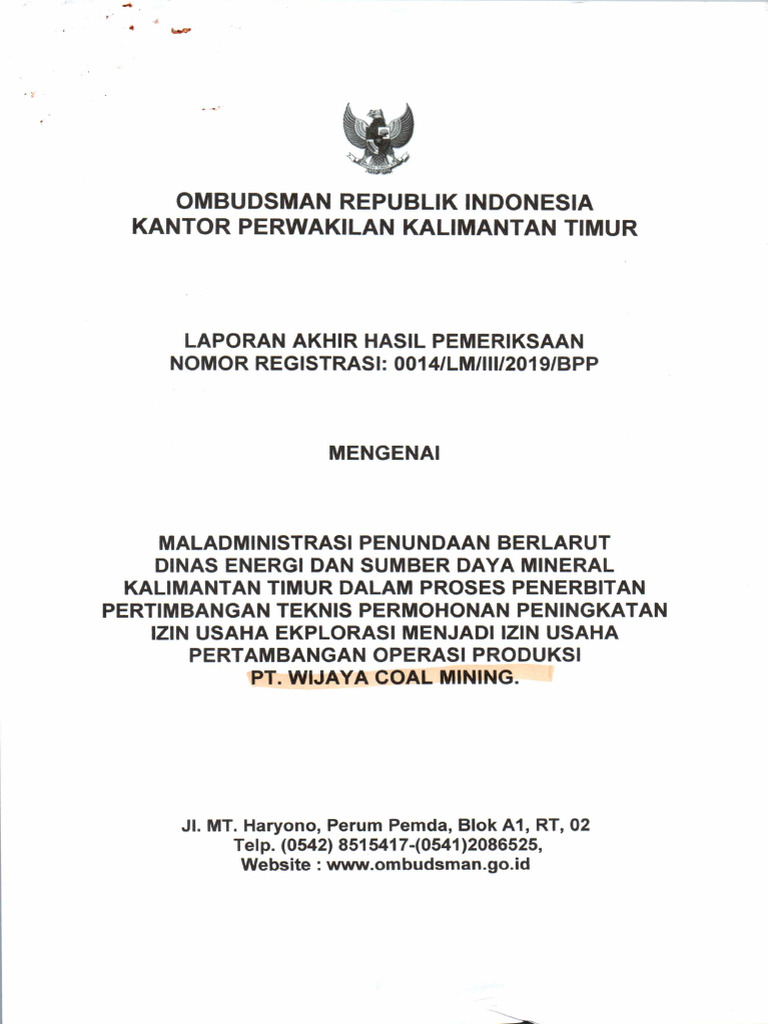Lahp Ori Pt. WCM | PDF