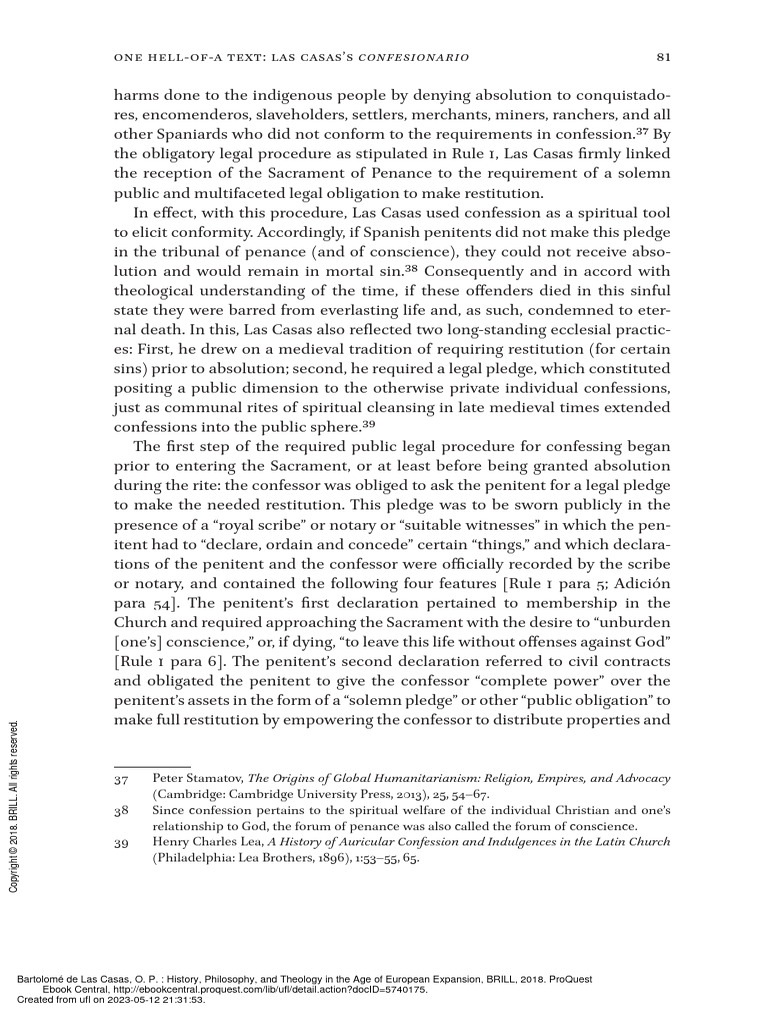Rady Roldan Bartolomé de Las Casas O. P. History Philosophy An ...
