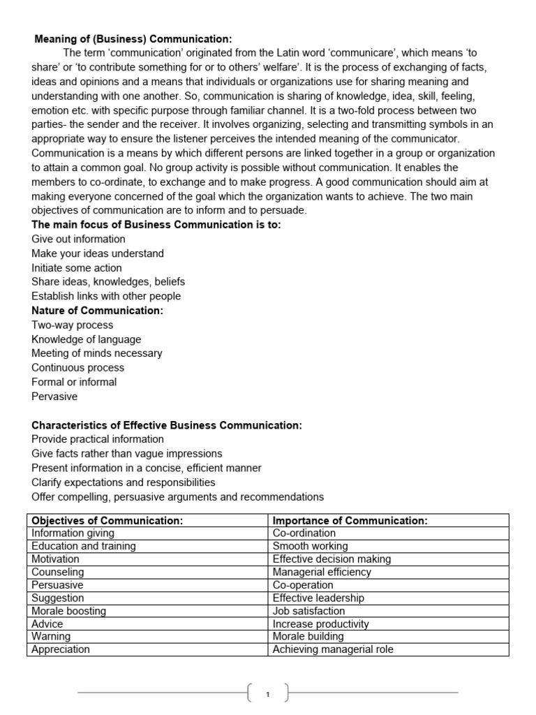 Understanding Business Communication Essentials | PDF | Communication ...