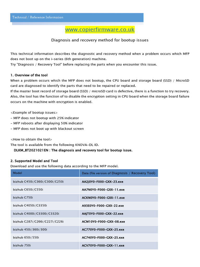 Bootup Issue Diagnosis Tool Guide | PDF | Booting | Computer Data Storage