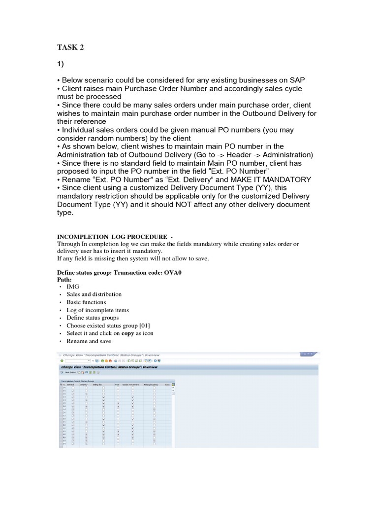 SAP Outbound Delivery PO Number Management | PDF | Sales | Computer Science
