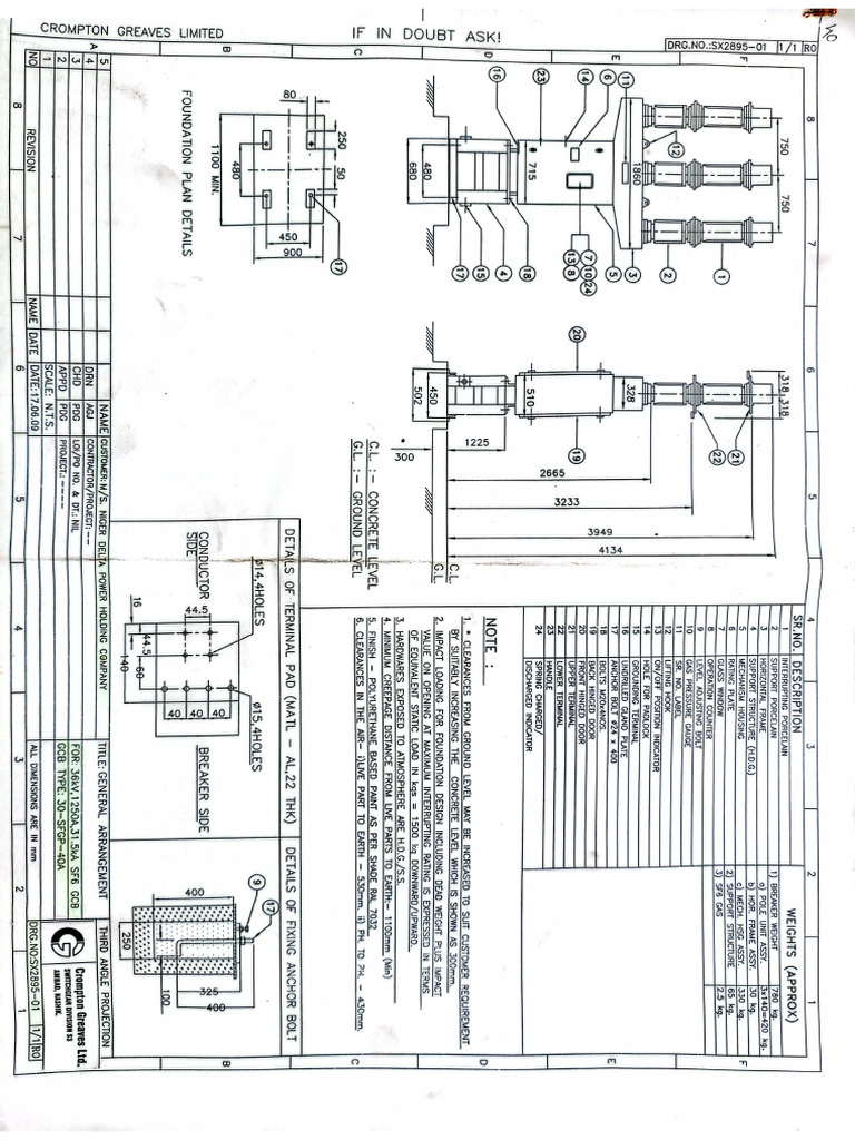 33kV Crompton Greaves LTD CB | PDF