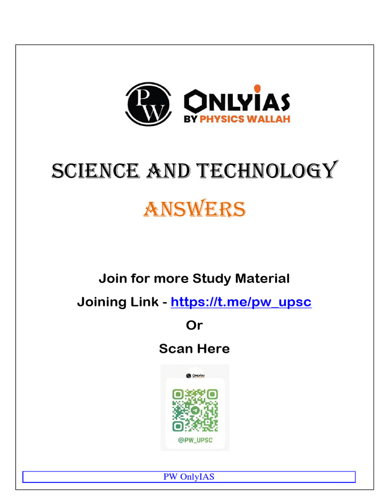 Science and Technology Test Answers (English) | PDF | Gasification ...