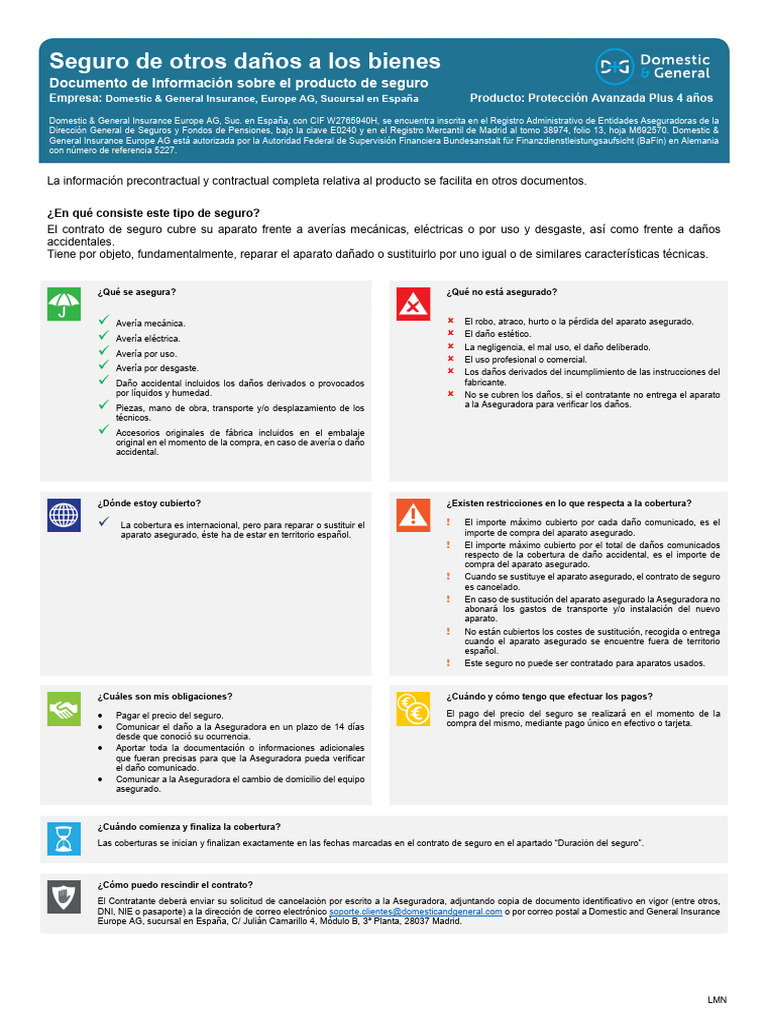 LMN Ipid | PDF | Seguro | Póliza de seguros
