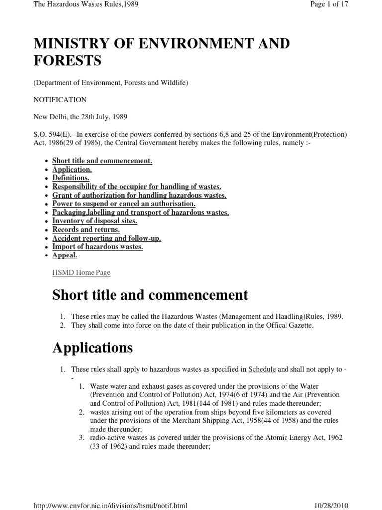 hazardous-waste-management-rules-1989-pdf-waste-waste-management