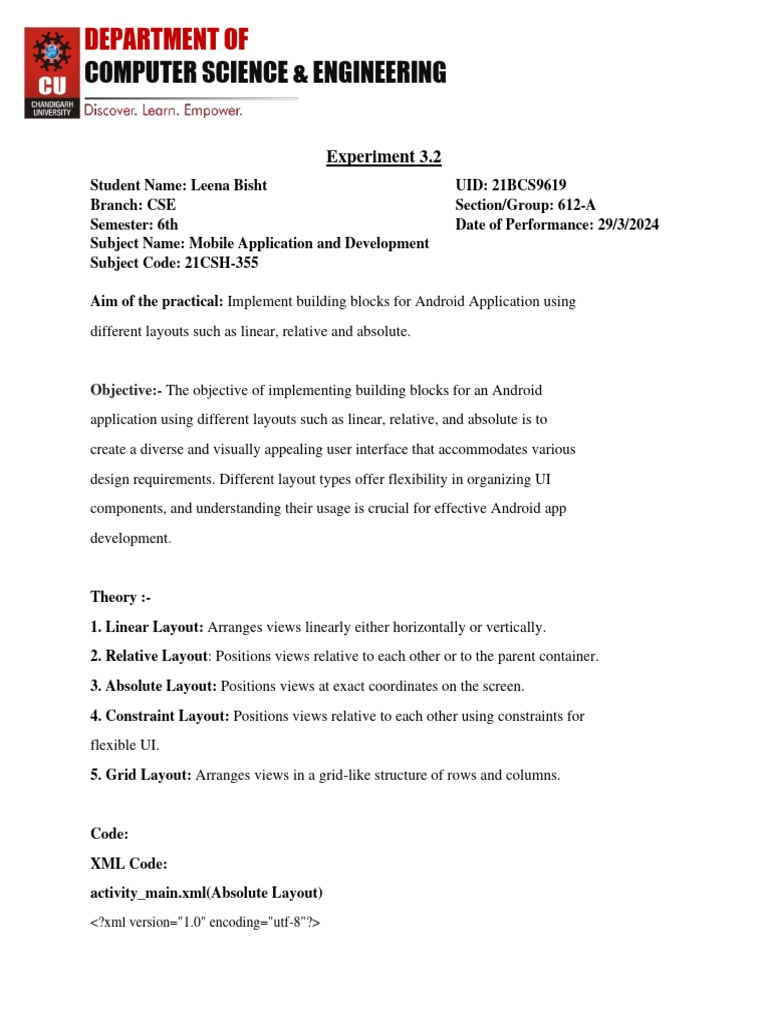 Mad 3 2 Pdf Mobile App User Interface