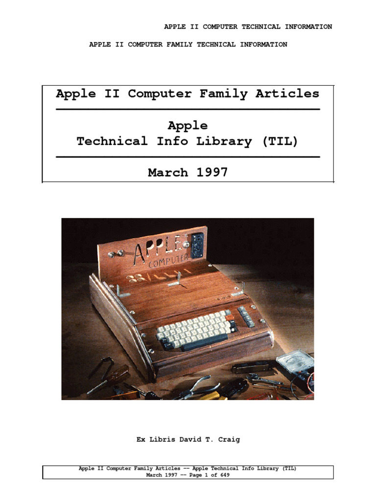 Apple II Computer Technical Guide | PDF | Text File | Floppy Disk