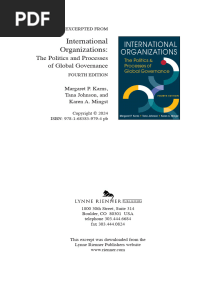 International Organizations:: The Politics and Processes of Global Governance