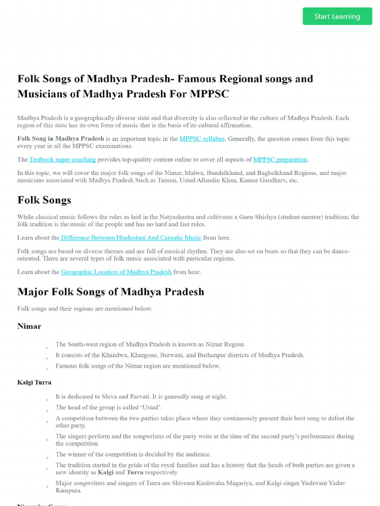 Folk Songs of Madhya Pradesh Regional Songs Musicians of MP 2 2244ad61 ...