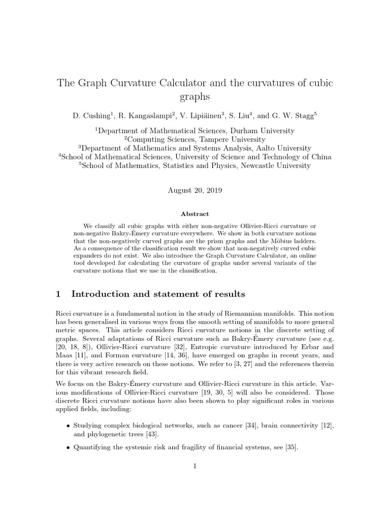 The graph curvature calculator and the curvatures of cubic graphs