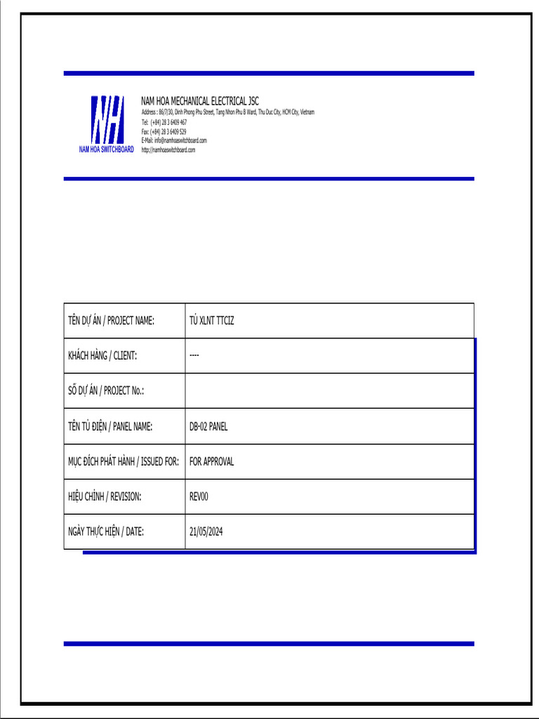 1.DB-02 Panel - Rev00.SB | PDF