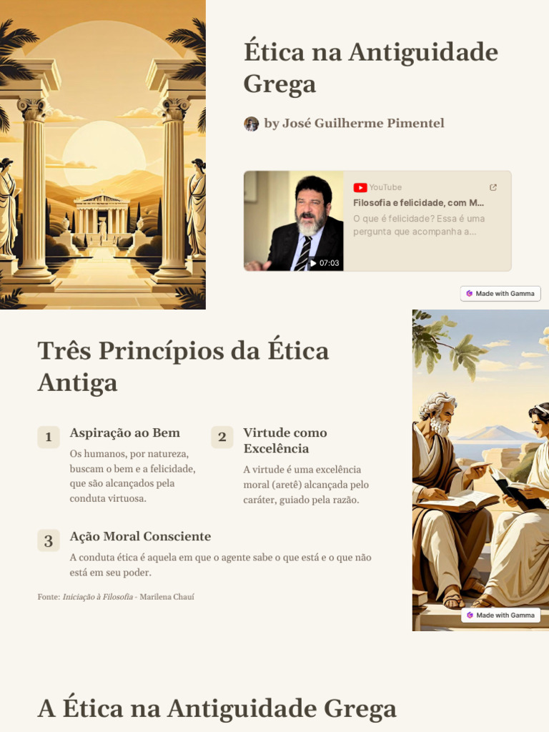Etica Na Antiguidade Grega | PDF | Aristóteles | Platão