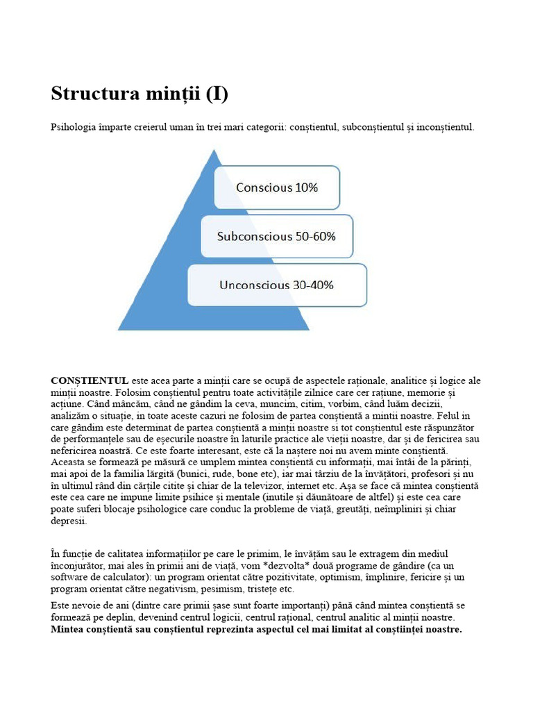 Structura Mintii | PDF