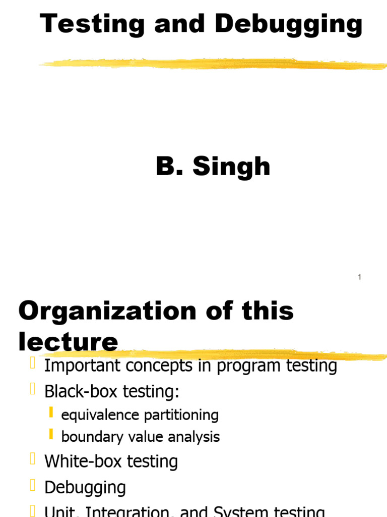 LEC81 | PDF | Software Testing | Computer Programming