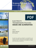 Electricity Transmission Policies: Issues and Alternatives: Workshop Proceedings