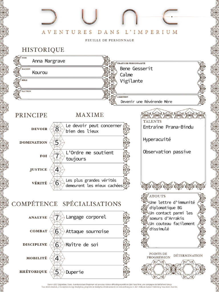 Anna Margrave : Maîtrise et Observation | PDF | Dune (franchise)