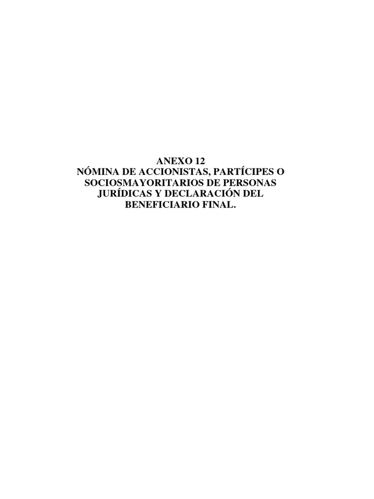 01 Formulario Anexo 12 | PDF | Ecuador | Justicia