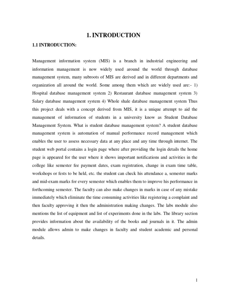 Student Database Management System Overview | PDF | Conceptual Model ...