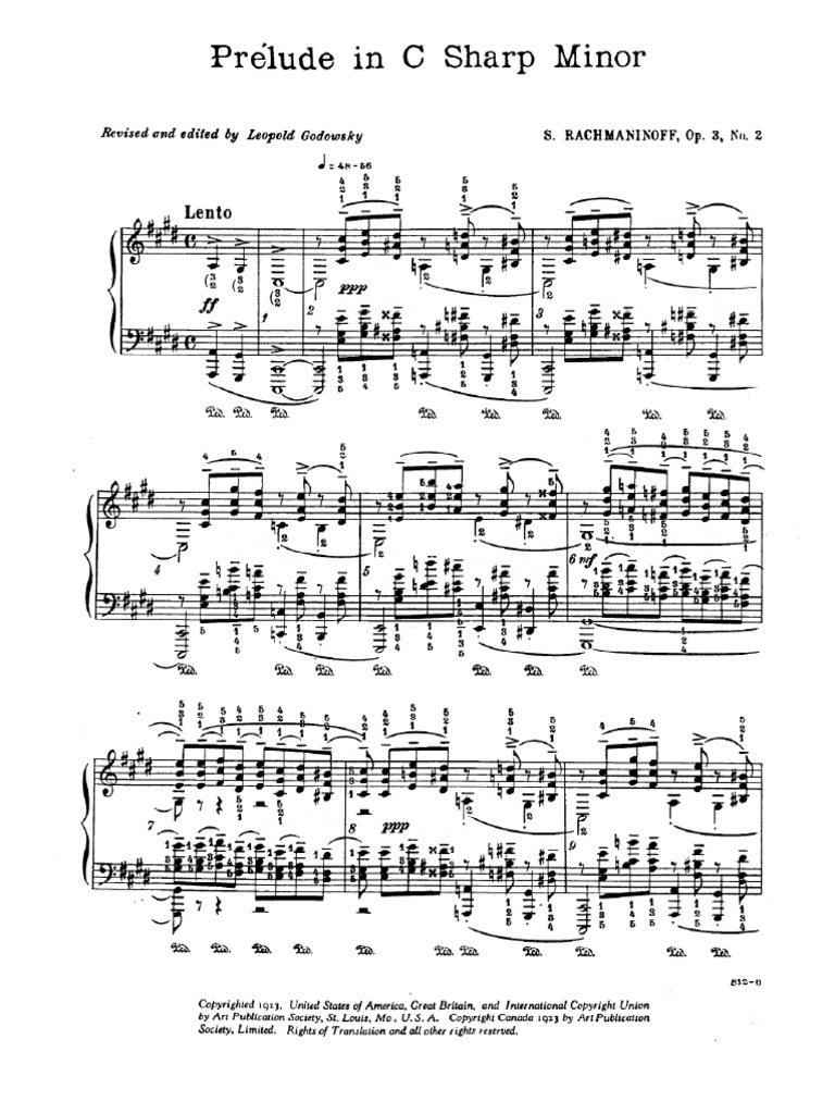 Sergei Rachmaninoff - Prelude in C# Minor | PDF