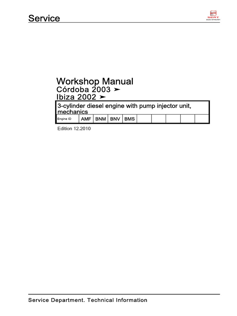 3-Cylinder Diesel Engine With Pump Injector Unit Mechanics | PDF | Fuel ...