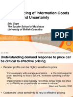Dynamic Pricing of Information Goods Under Demand Uncertainty