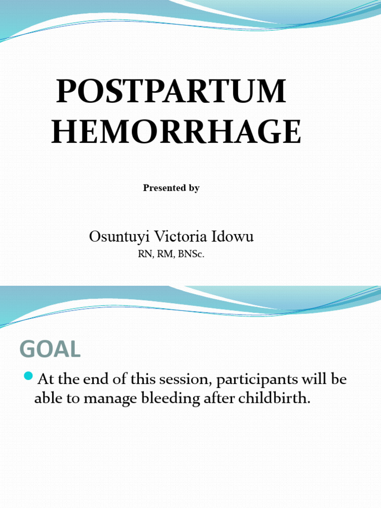 Pph Asg Lecture Pdf Childbirth Maternal Death