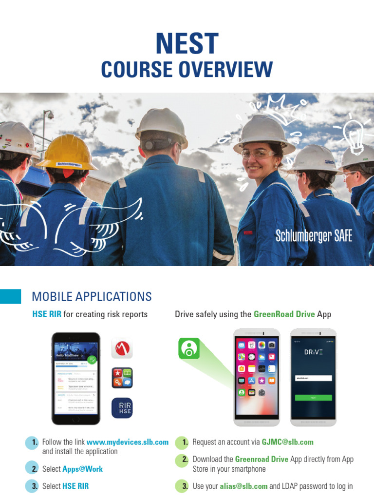 Schlumberger NEST Safety Training Guide | PDF | Personal Protective ...