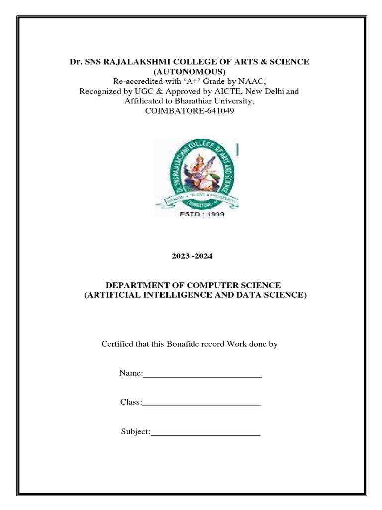 RDBMS Laboratory Record 2023-2024 | PDF | Computer Data | Information ...