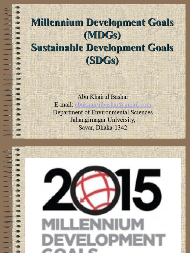 MDGs and SDGs by Bashar | PDF | Millennium Development Goals | Economies