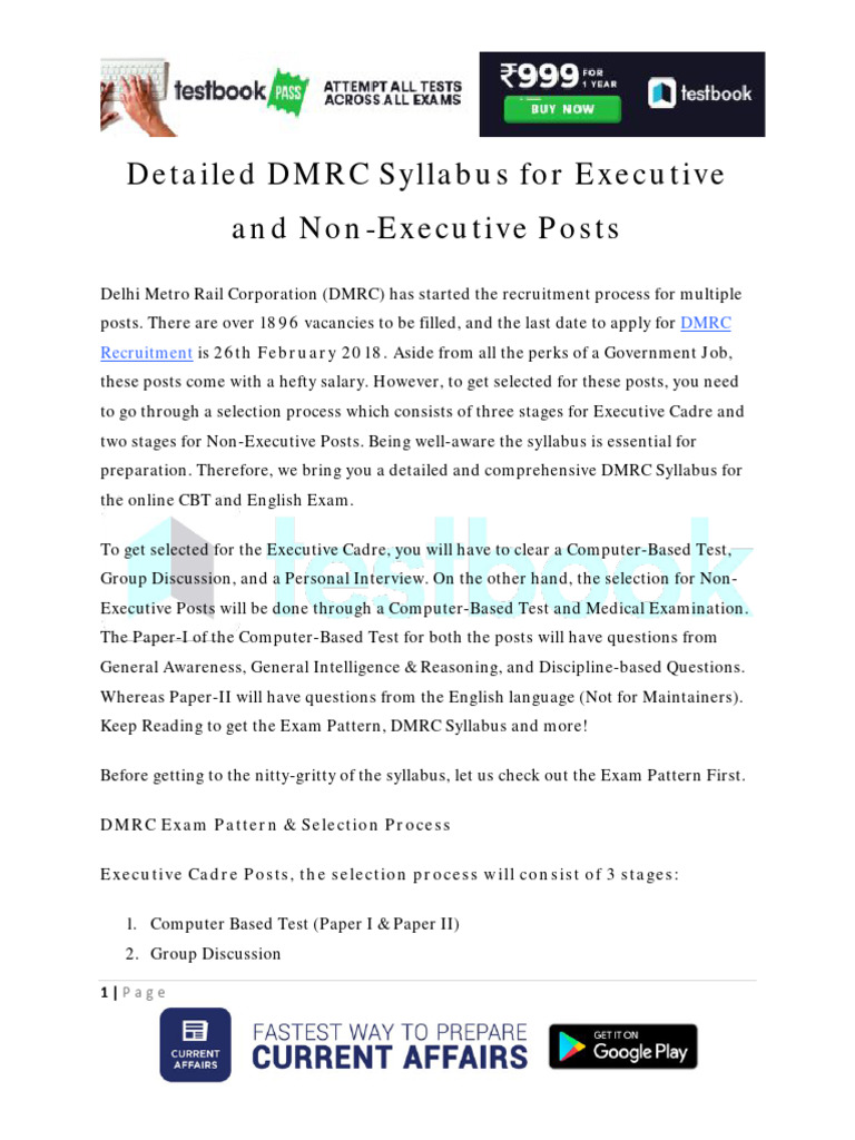 DMRC-Syllabus-Testbook | Download Free PDF | Electronics | Equations