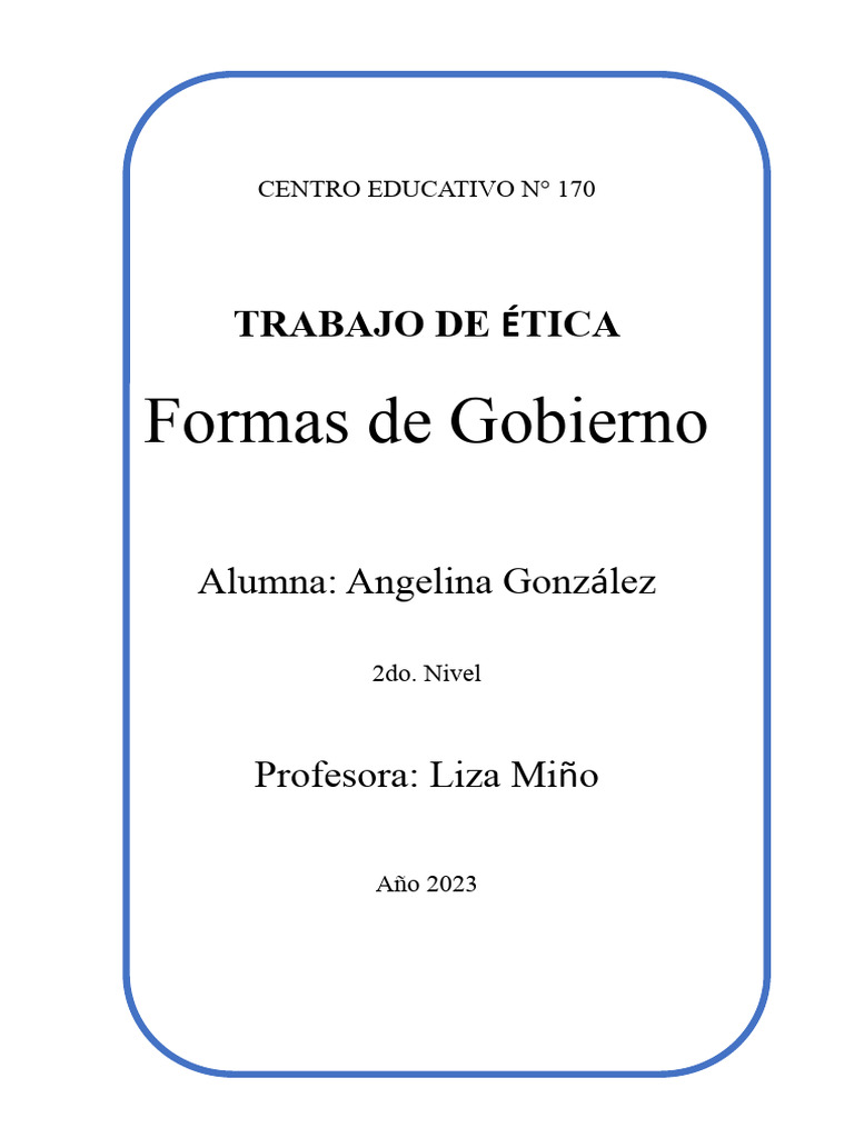 Read Formas De Gobierno