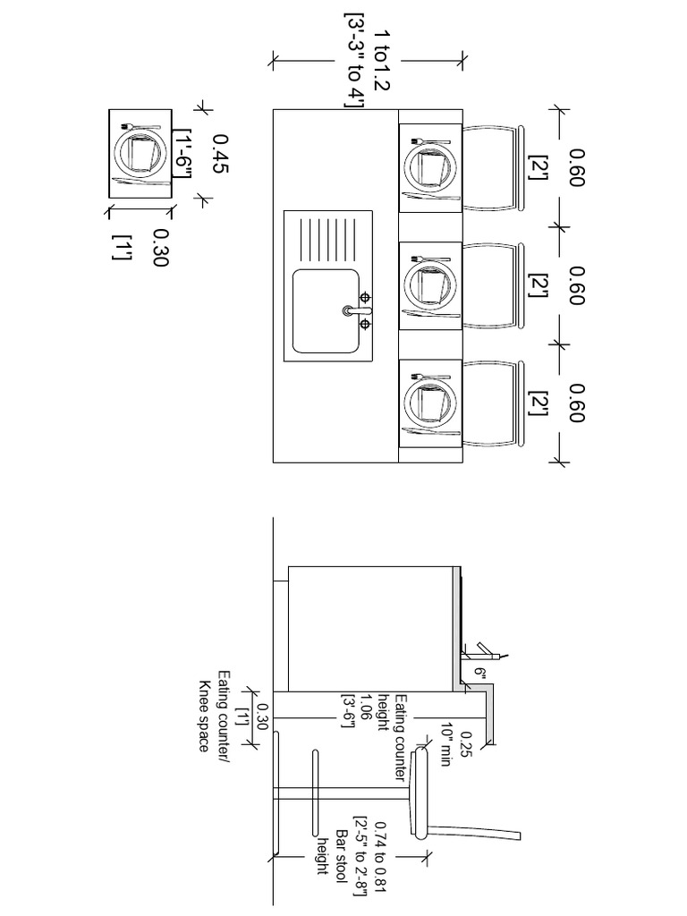 Island Prep Sink Size