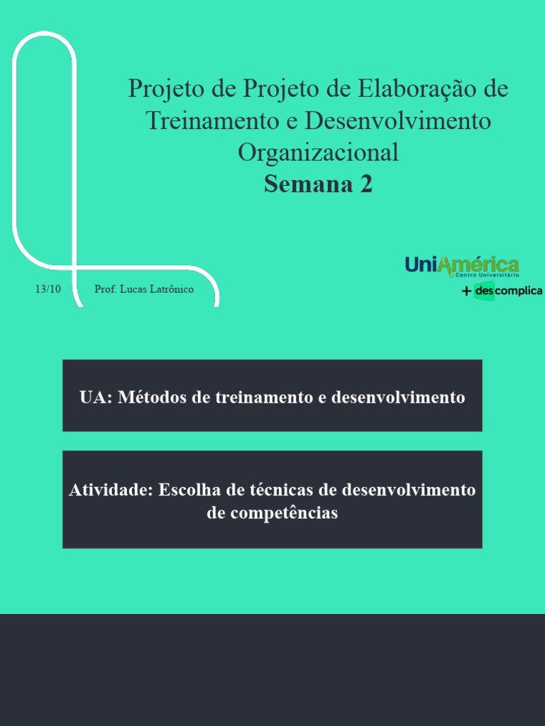 Métodos de Treinamento e Desenvolvimento | PDF | Aprendizado | Cognição