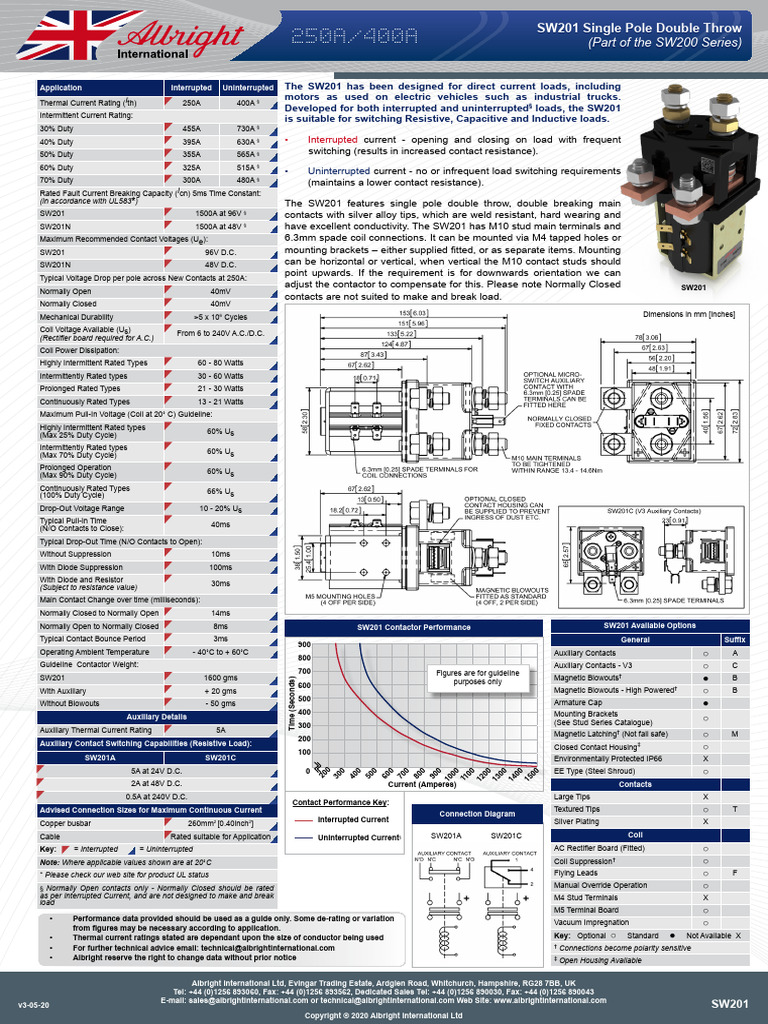 SW201 Data Sheet | PDF | Switch | Inductor