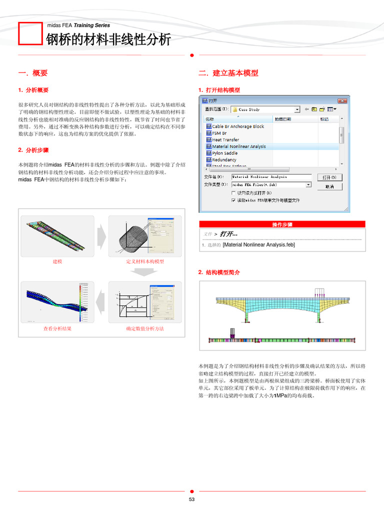 Midas FEA操作例题 | PDF