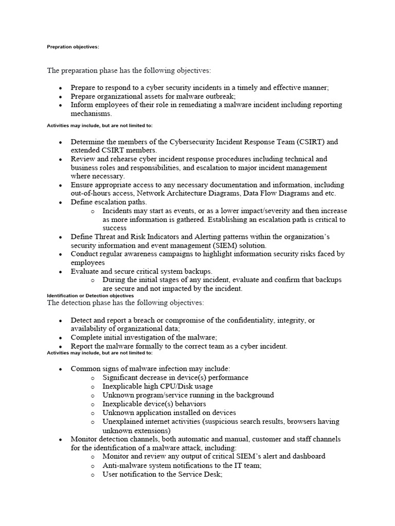 Cyber Incident Response Guide | PDF | Malware | Antivirus Software