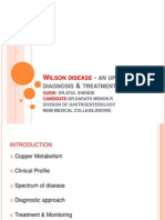 Wilson’s disease - an update on diagnosis &amp;