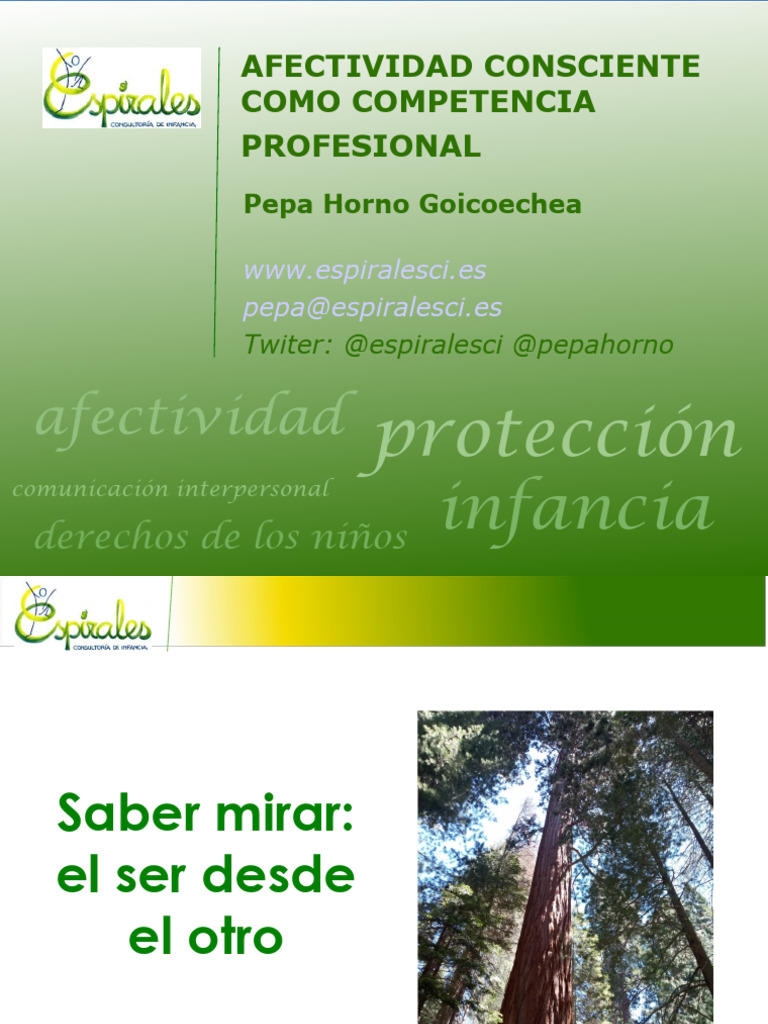 Afectividad Consciente en la Infancia | PDF | Las emociones | Afecto ...
